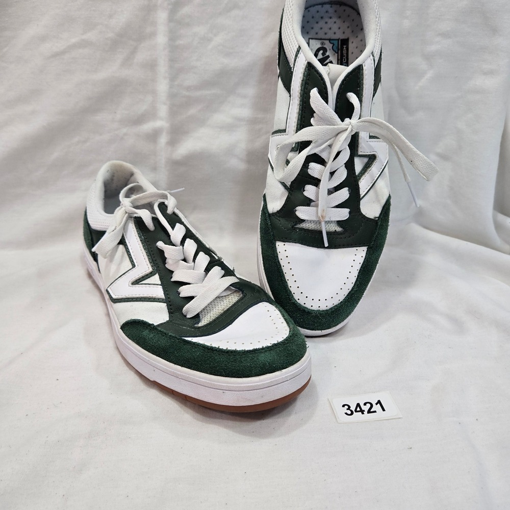 Vans ComfyCush Lowland CC White Green Suede Leather Sneakers Men US 9.5 Women 11
